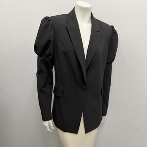 212 Good Jacket Black Puffy Top of Sleeve & Then Straight Really Cool Size 8